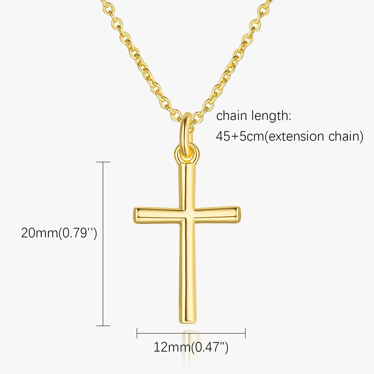 AMELINE 14K Gold Cross Necklaces for Women Gold Cross Chain Minimalist Cross Pendant Small Cross Necklace for Women Cross Jewelry