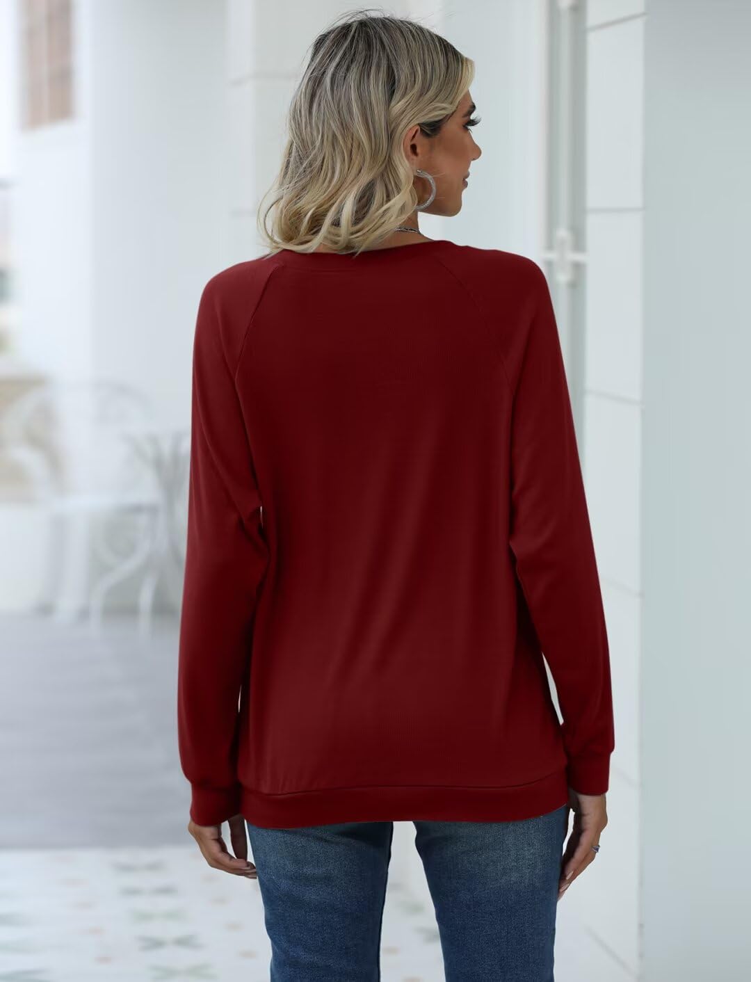 EADINVE Women Crewneck Daisy Print Long Sleeve Sweatshirts Faith-Hope-Love Graphic Tops Casual Loose Fit Pullover Shirts