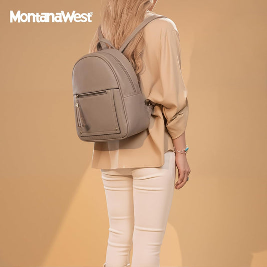 Montana West Medium Backpack Purse for Women Anti Theft Backpack with Secured Zipper & Tassel
