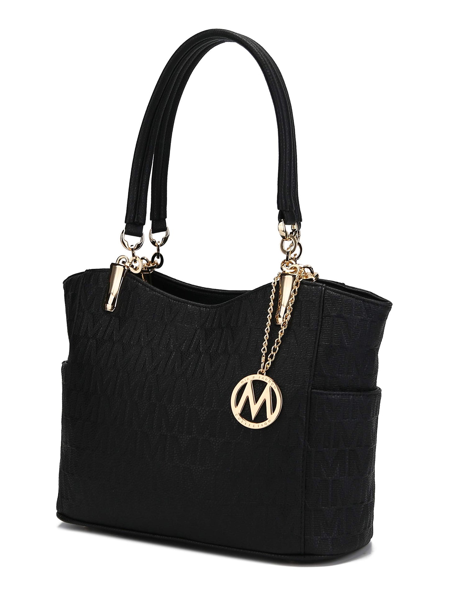 MKF Collection Signature Tote Bag for Women, Shoulder bag Vegan Leather Top-Handle Handbag Purse