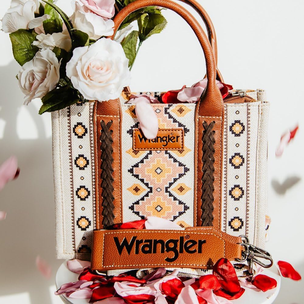 Montana West Wrangler Tote Bag for Women Western Shoulder Purses Boho Aztec Satchel Handbags
