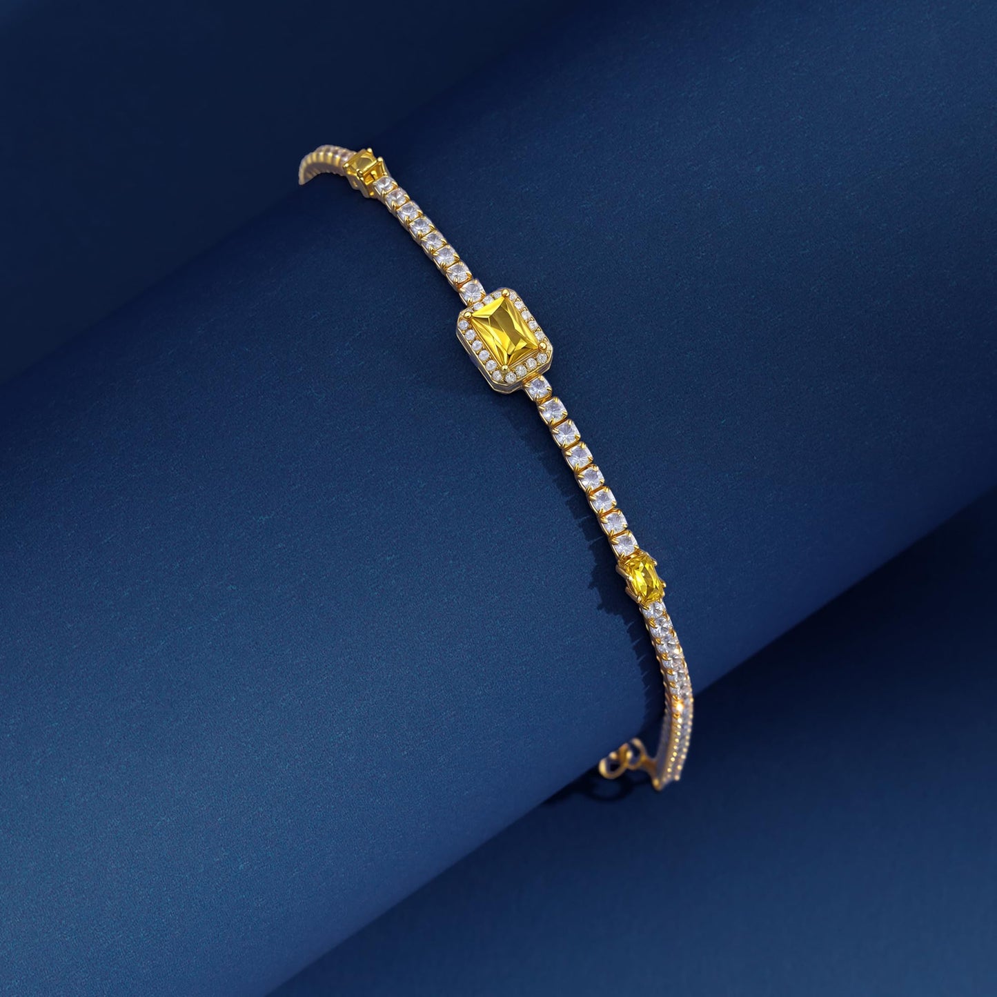 Pure Silver Women's Tennis Bracelets, Sterling Silver Birthstone Link Bracelets for Women, Perfect Gifts for Mom Girlfriend Wife Daughter