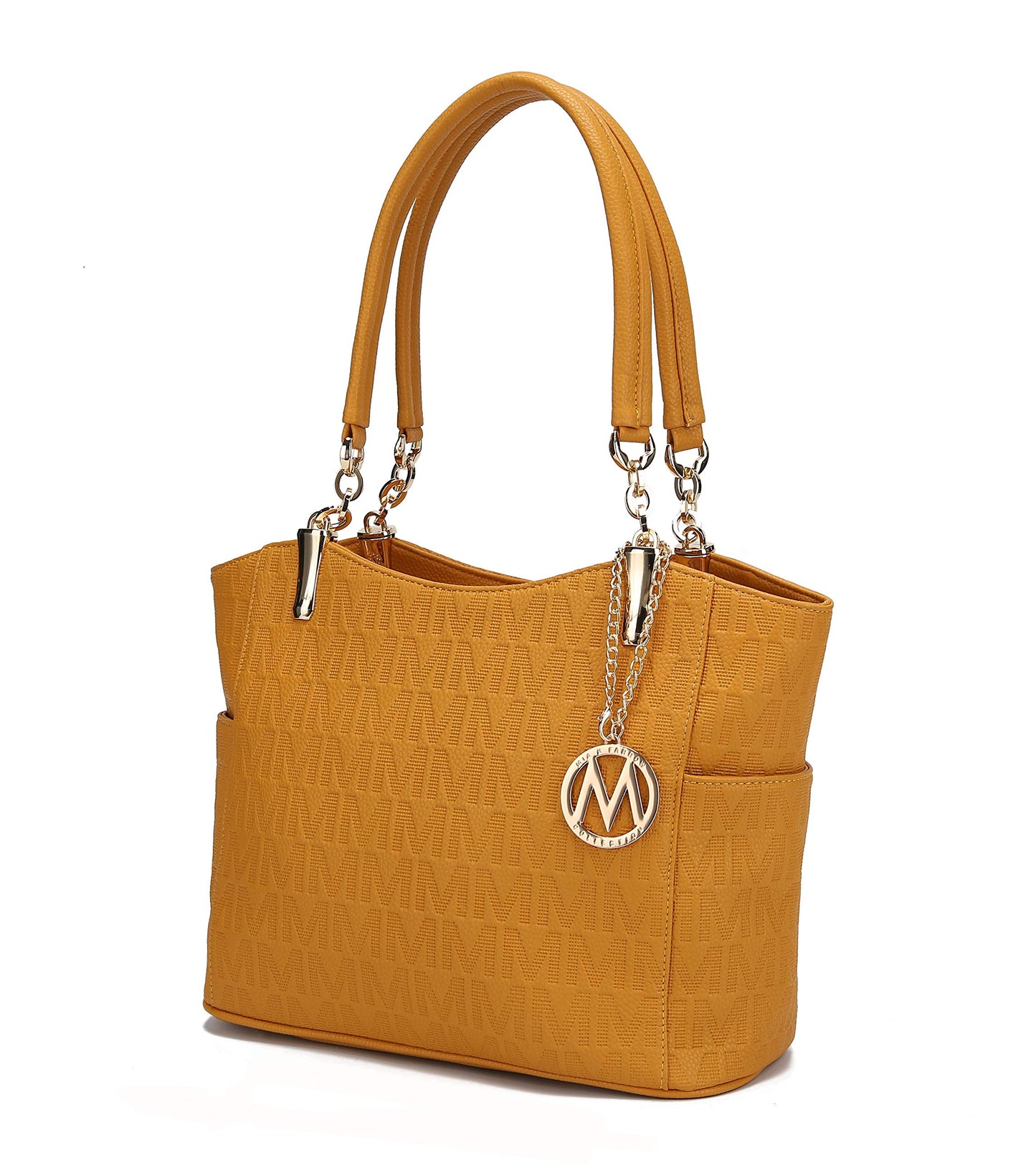 MKF Collection Signature Tote Bag for Women, Shoulder bag Vegan Leather Top-Handle Handbag Purse
