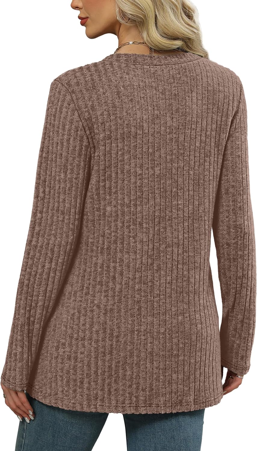 WIHOLL Womens Tops Fall Fahion 2025 Long Sleeve Shirts Casual Lightweight Tunic Sweaters Fashion Winter Clothing
