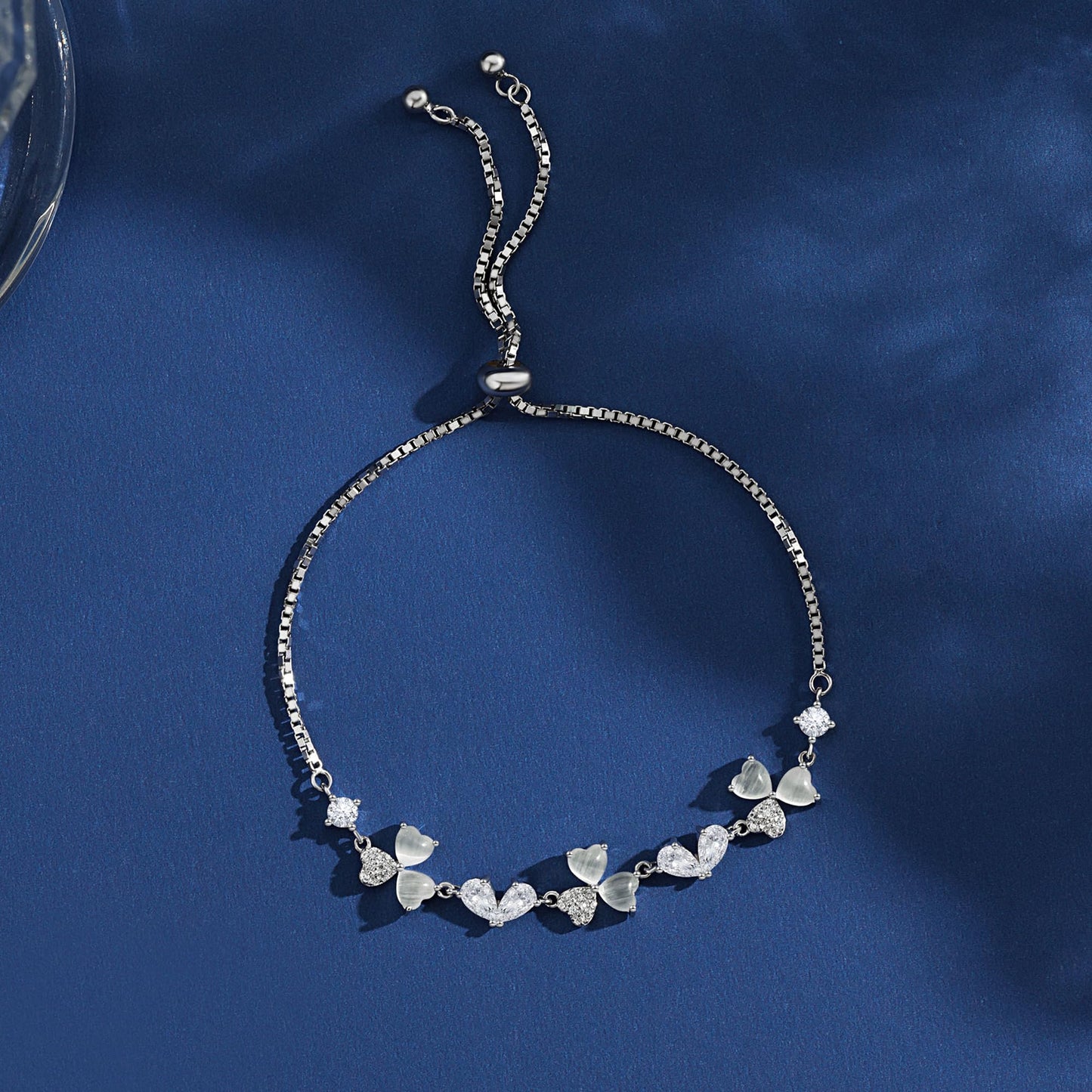 Pure Silver Women's Tennis Bracelets, Sterling Silver Birthstone Link Bracelets for Women, Perfect Gifts for Mom Girlfriend Wife Daughter