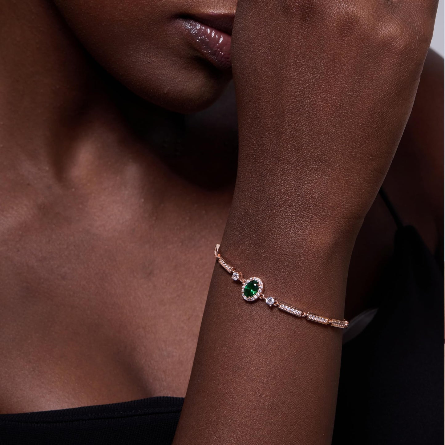 Pure Silver Women's Tennis Bracelets, Sterling Silver Birthstone Link Bracelets for Women, Perfect Gifts for Mom Girlfriend Wife Daughter