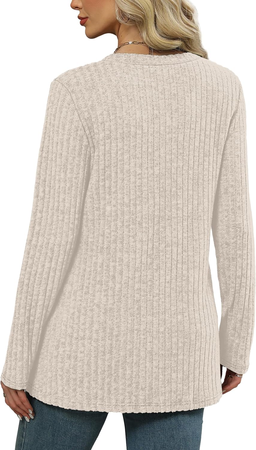 WIHOLL Womens Tops Fall Fahion 2025 Long Sleeve Shirts Casual Lightweight Tunic Sweaters Fashion Winter Clothing