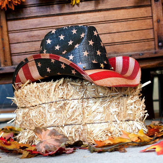 grinderPUNCH Western Outback Cowboy Hat Men's Women's Style Classic Straw Western Cowgirl Hat