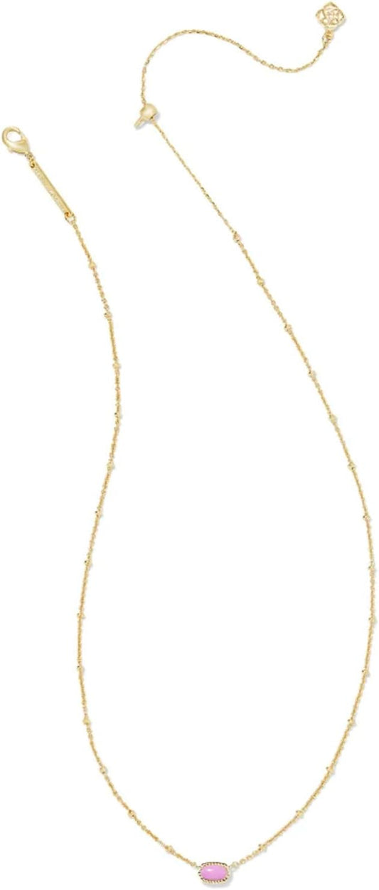 Kendra Scott Mini Elisa 14k Gold-Plated Satellite Short Pendant Necklace, Fashion Jewelry for Women