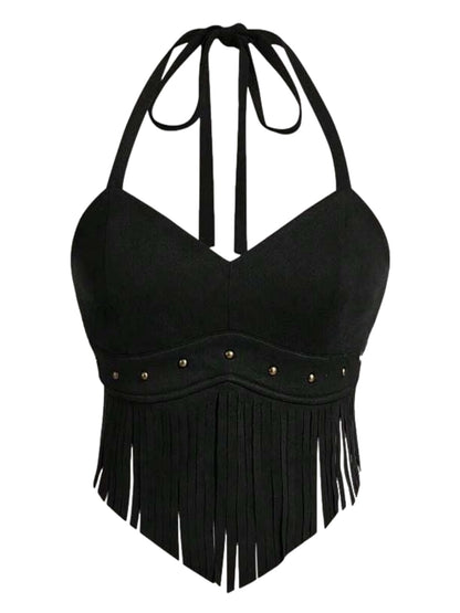 Country Concert Outfit for Women Fringe Western Rodeo Cowgirl Shirts 70s Hippie Tops with Tassel