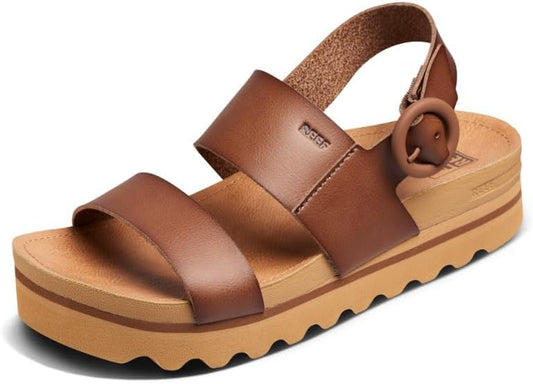 REEF Vista Hi Buckle Women's Platform Fashion Sandal, Arch Support, Ultra Soft Cushion Footbed