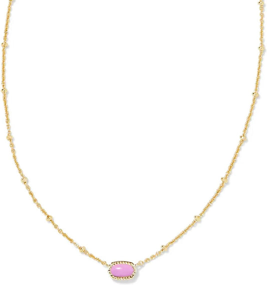 Kendra Scott Mini Elisa 14k Gold-Plated Satellite Short Pendant Necklace, Fashion Jewelry for Women