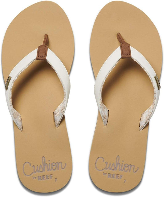 REEF Cushion Sands Women's Beach Flip Flop, Ultra Soft Cushion Footbed, Arch Support
