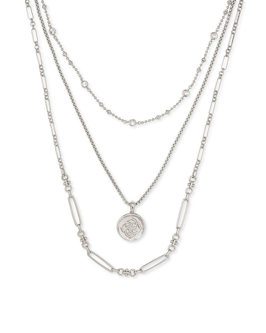 Kendra Scott Medallion Triple Strand Necklace, Fashion Jewelry for Women