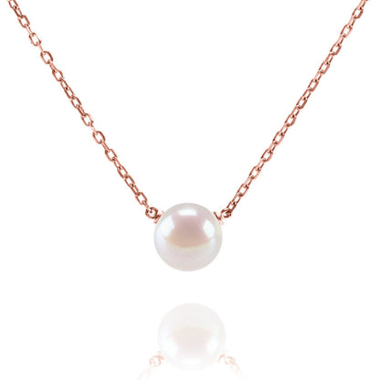 PAVOI Handpicked AAA+ Freshwater Cultured Single Pearl Necklace Pendant | Gold Necklaces for Women