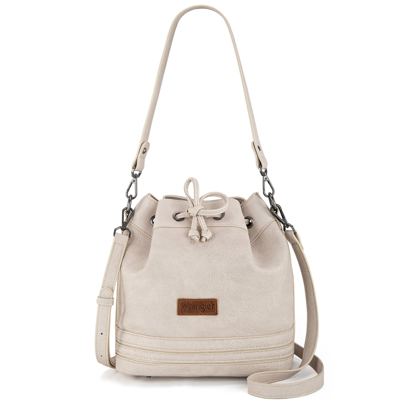 Wrangler Hobo Bags for Women Designer Bucket Purses Western Shoulder Handbags