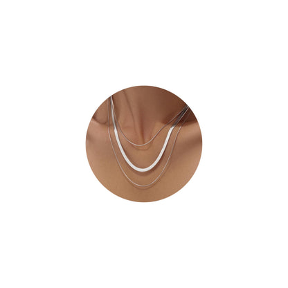 Layered Gold Necklaces for Women,Stackable Dainty 14K Gold Silver Plated Trendy Circle Paperclip Chain Pendant Choker Necklace,Simpl Diamond Cross Bow Jewelry Set Gifts for Women
