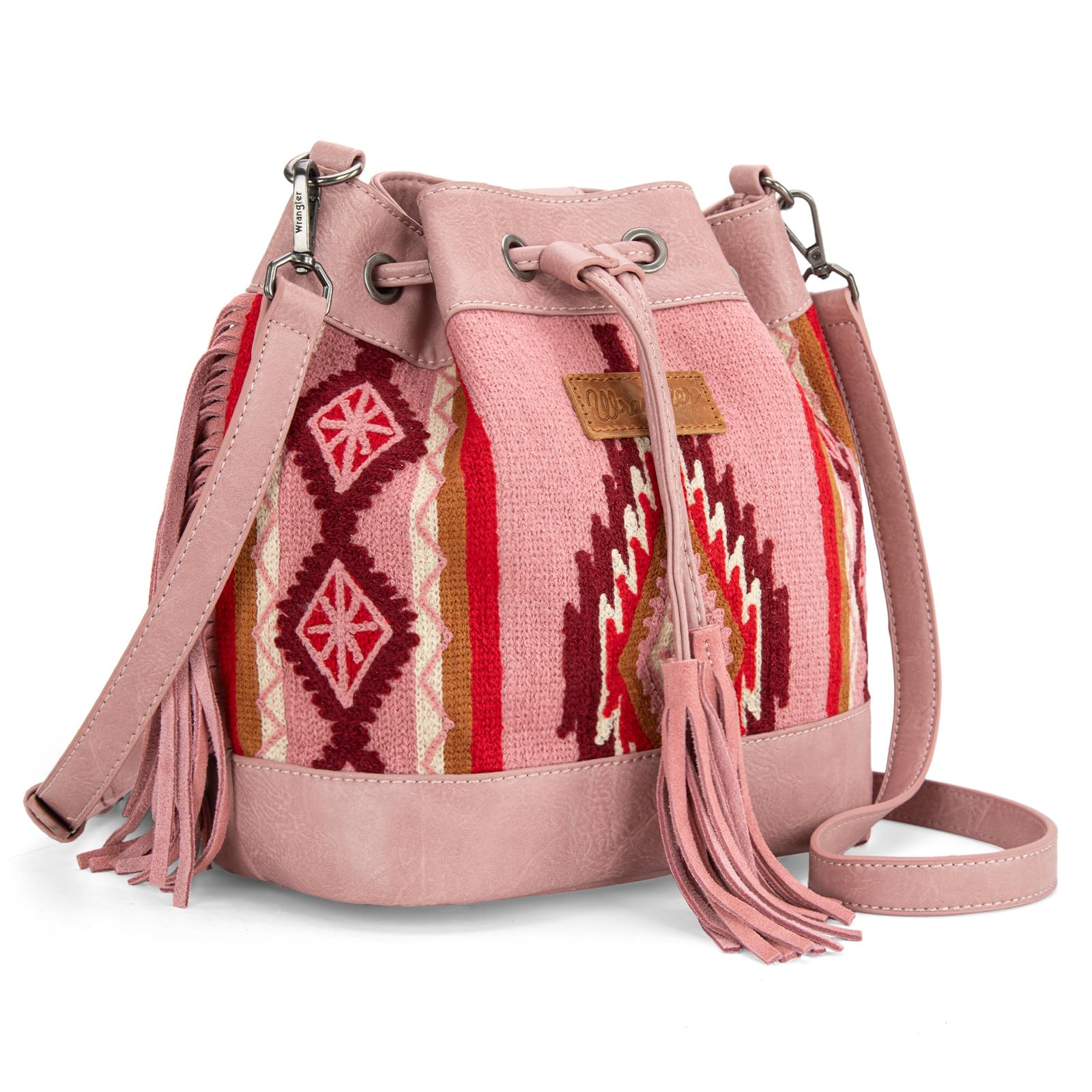 Wrangler Hobo Bags for Women Designer Bucket Purses Western Shoulder Handbags