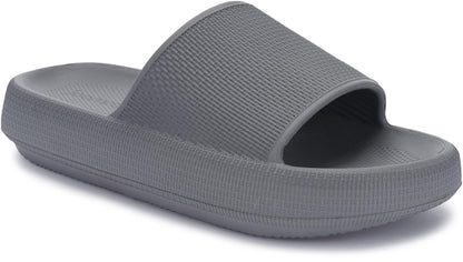 Joomra Pillow Slippers for Women and Men Non Slip Quick Drying Shower Slides Bathroom Sandals | Ultra Cushion | Thick Sole