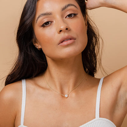 PAVOI Handpicked AAA+ Freshwater Cultured Single Pearl Necklace Pendant | Gold Necklaces for Women