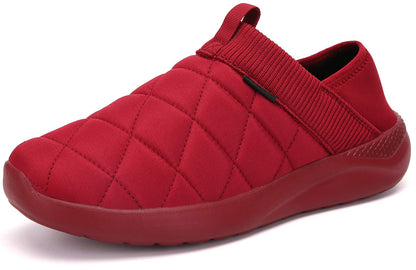 KUBUA Slippers for Men and Womens Indoor House Shoes Plush Slip on Outdoor Garden Loafers