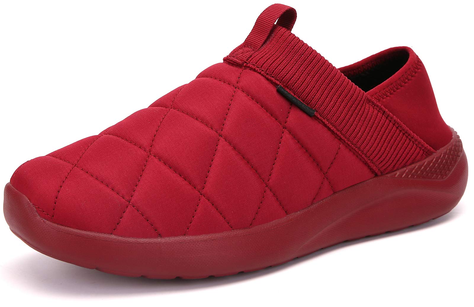KUBUA Slippers for Men and Womens Indoor House Shoes Plush Slip on Outdoor Garden Loafers