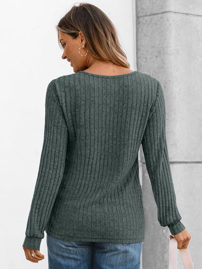 AUTOMET Long Sleeve Henley Shirts Women's Business Casual Lightweight Tunic Sweater Tops