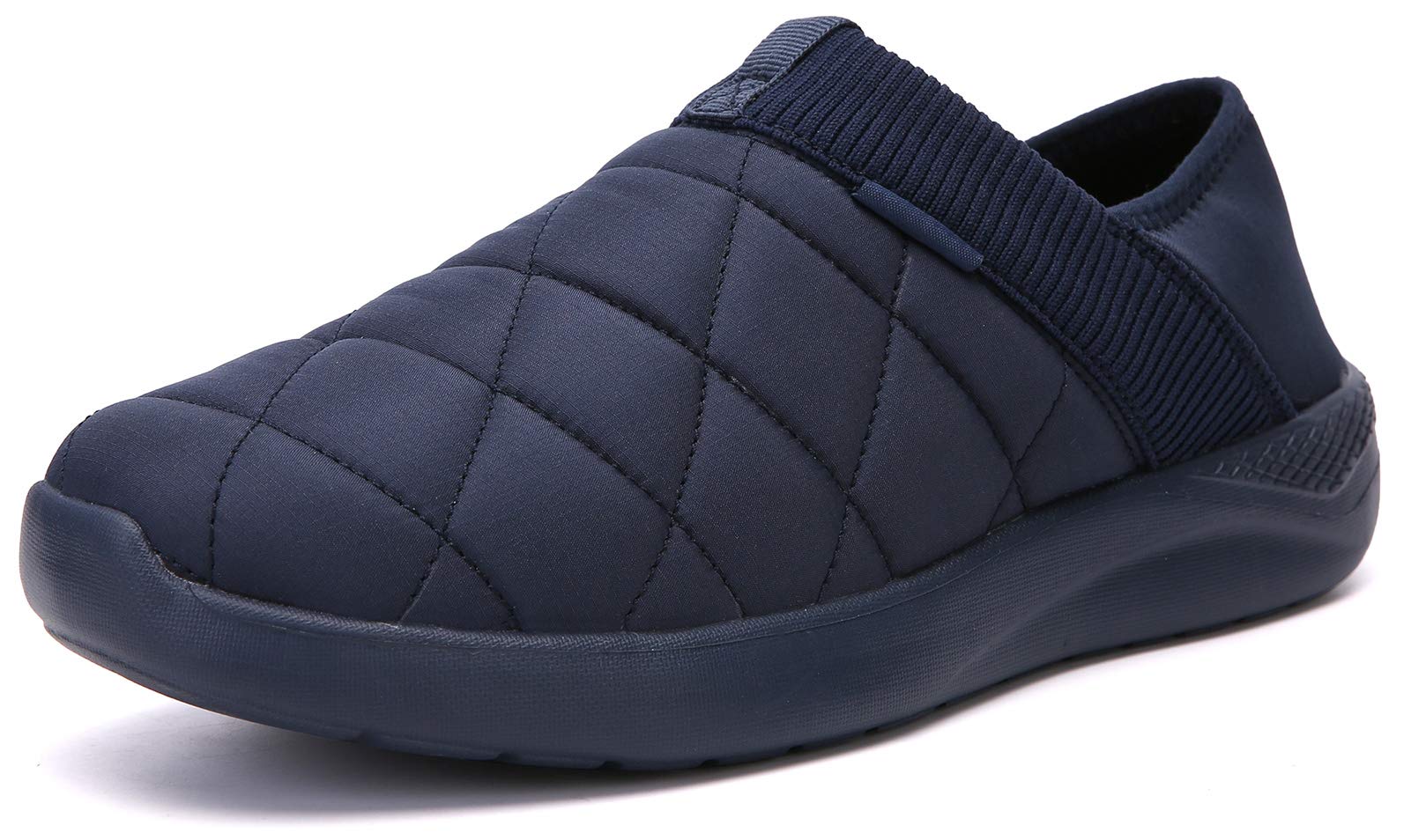 KUBUA Slippers for Men and Womens Indoor House Shoes Plush Slip on Outdoor Garden Loafers