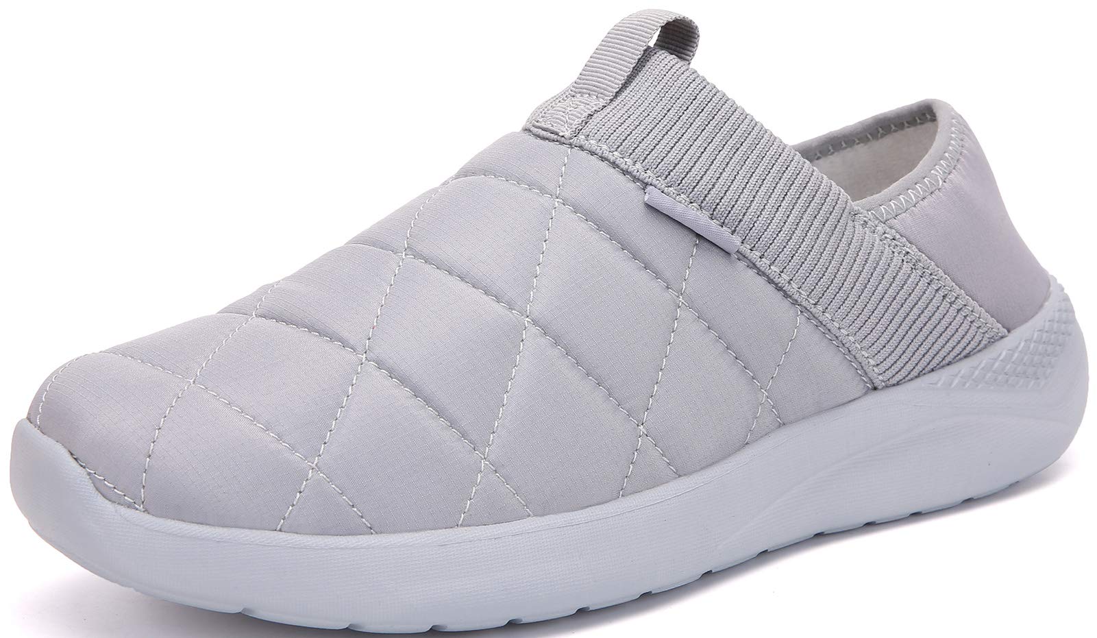 KUBUA Slippers for Men and Womens Indoor House Shoes Plush Slip on Outdoor Garden Loafers