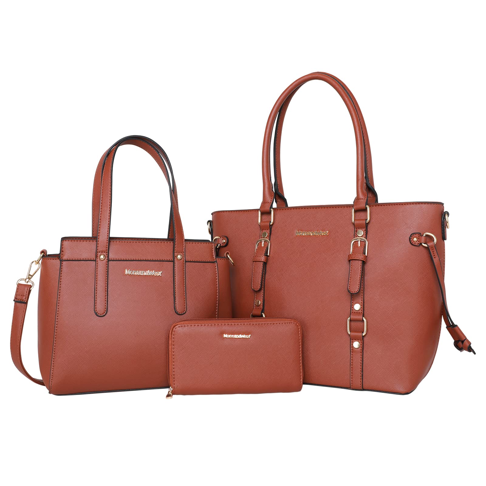 Montana West 3PCS Purses for Women Tote Bag and Wallet Set Shoulder Satchel Handbags