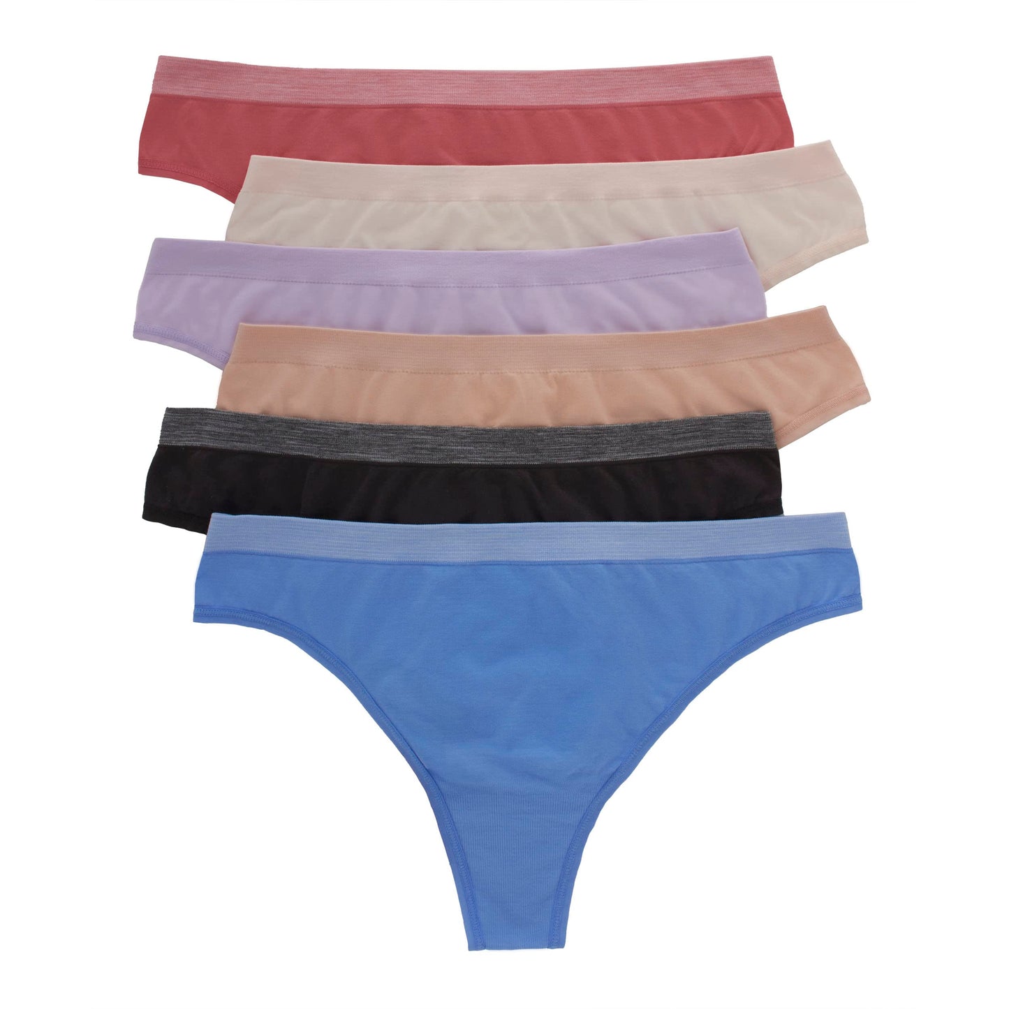 Hanes Women's Seamless Underwear Pack, Comfort Flex Fit Bikini Boyshort or Thong Panties, 6-Pack