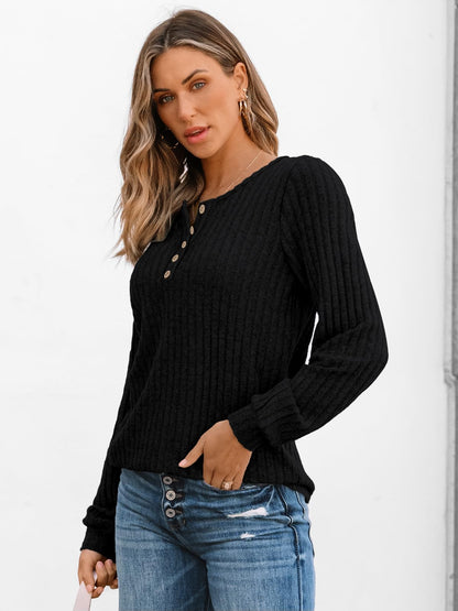 AUTOMET Long Sleeve Henley Shirts Women's Business Casual Lightweight Tunic Sweater Tops