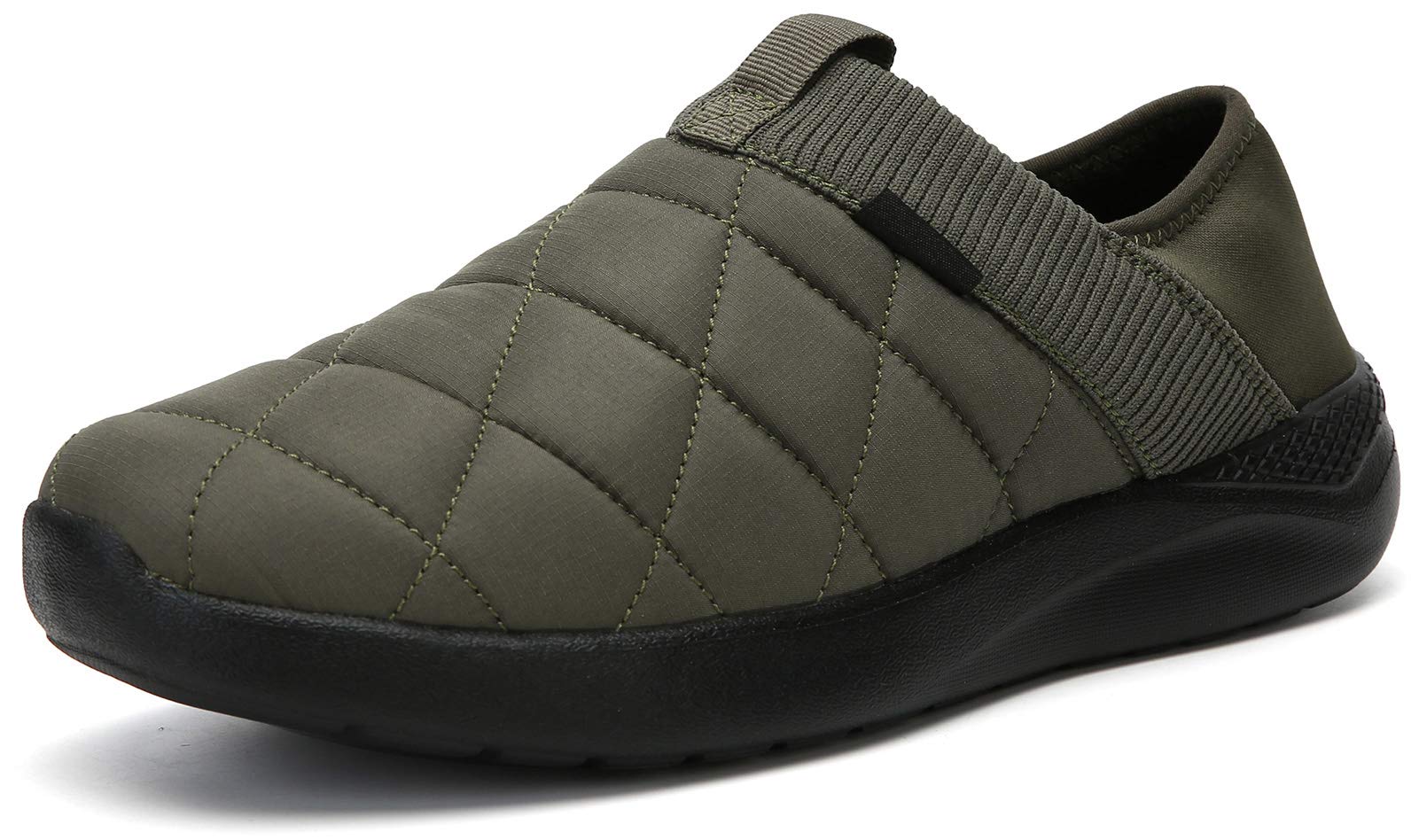 KUBUA Slippers for Men and Womens Indoor House Shoes Plush Slip on Outdoor Garden Loafers