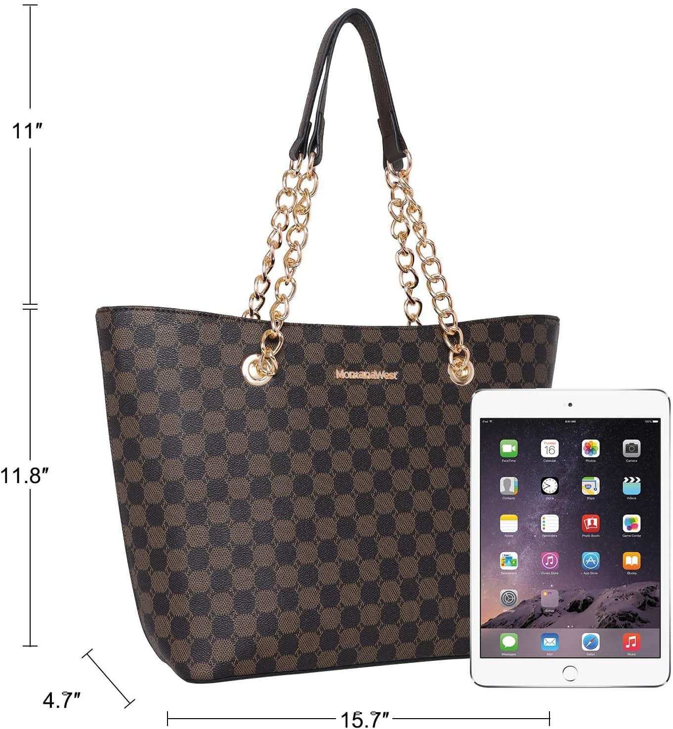 Montana West Tote Bag for Women Chain Top-handle Handbags