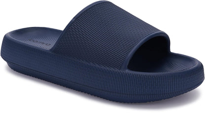 Joomra Pillow Slippers for Women and Men Non Slip Quick Drying Shower Slides Bathroom Sandals | Ultra Cushion | Thick Sole