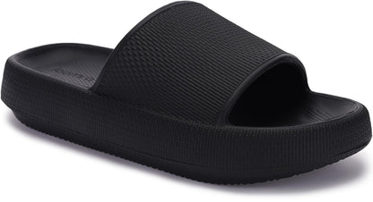 Joomra Pillow Slippers for Women and Men Non Slip Quick Drying Shower Slides Bathroom Sandals | Ultra Cushion | Thick Sole