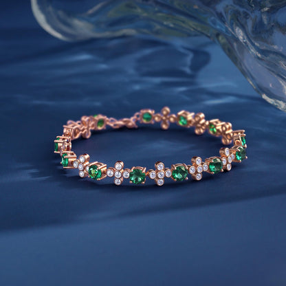Pure Silver Women's Tennis Bracelets, Sterling Silver Birthstone Link Bracelets for Women, Perfect Gifts for Mom Girlfriend Wife Daughter