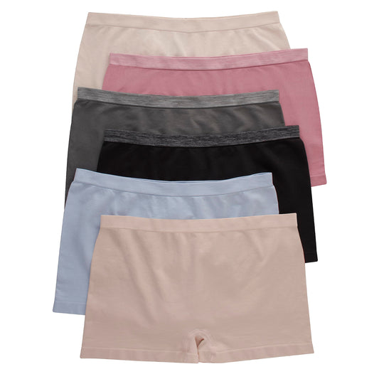 Hanes Women's Seamless Underwear Pack, Comfort Flex Fit Bikini Boyshort or Thong Panties, 6-Pack