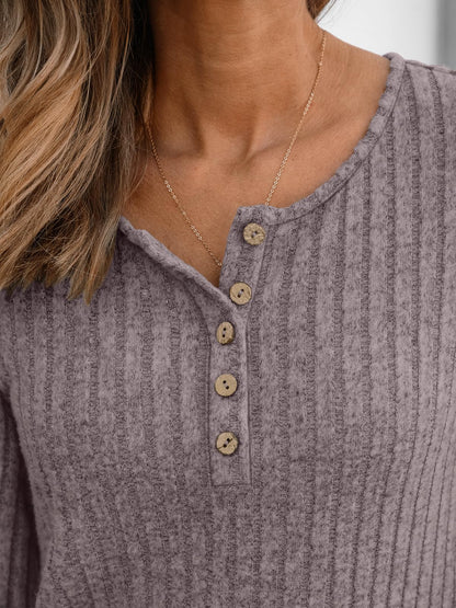 AUTOMET Long Sleeve Henley Shirts Women's Business Casual Lightweight Tunic Sweater Tops