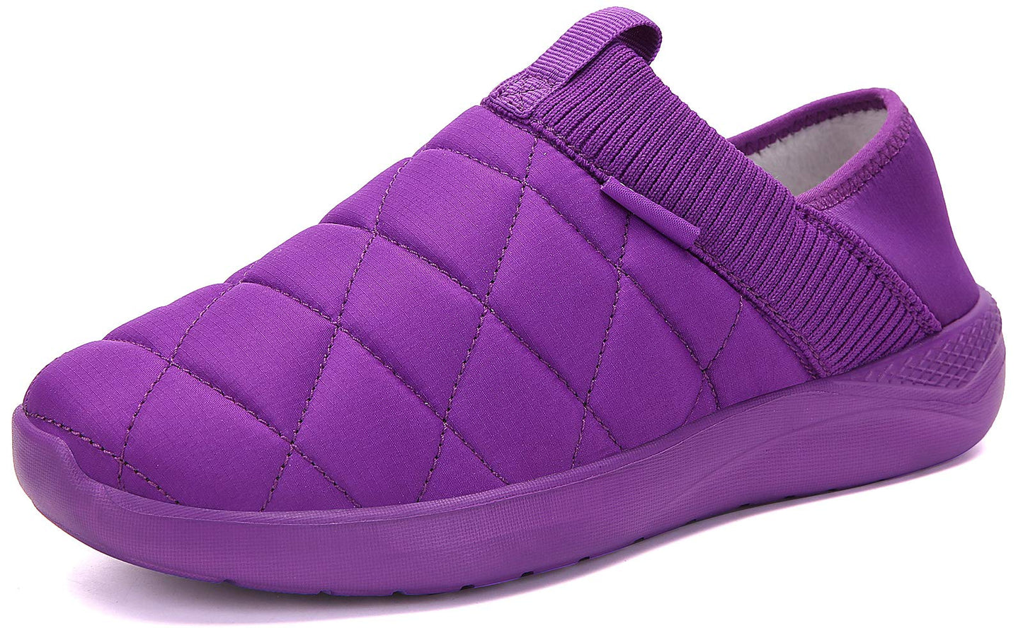 KUBUA Slippers for Men and Womens Indoor House Shoes Plush Slip on Outdoor Garden Loafers