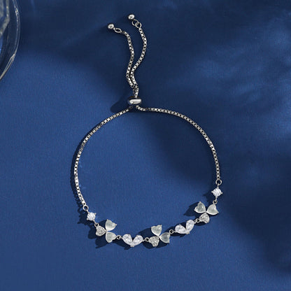 Pure Silver Women's Tennis Bracelets, Sterling Silver Birthstone Link Bracelets for Women, Perfect Gifts for Mom Girlfriend Wife Daughter