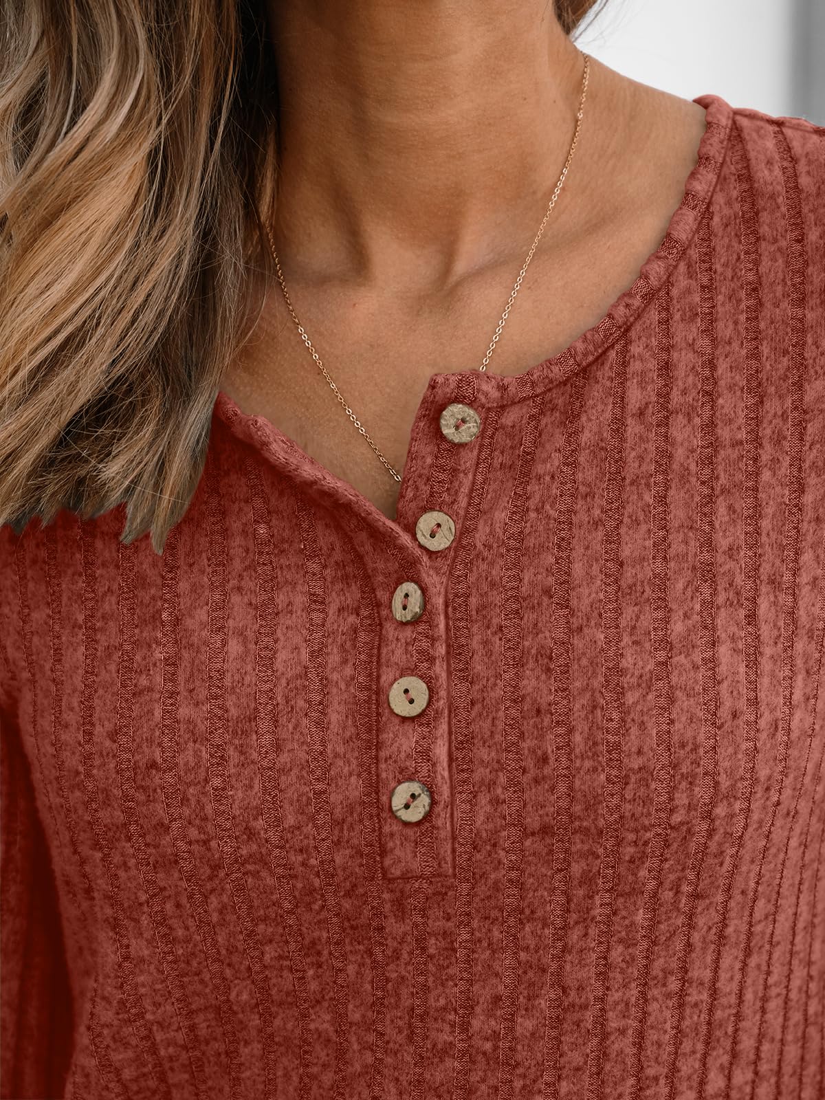 AUTOMET Long Sleeve Henley Shirts Women's Business Casual Lightweight Tunic Sweater Tops