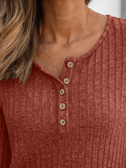 AUTOMET Long Sleeve Henley Shirts Women's Business Casual Lightweight Tunic Sweater Tops