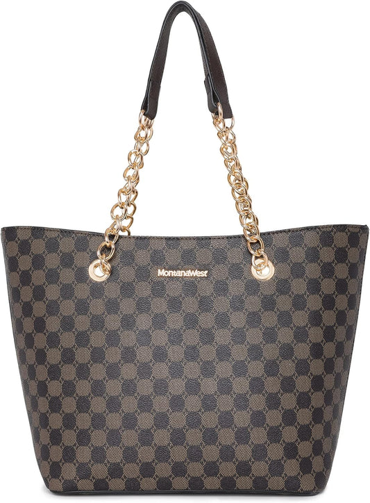Montana West Tote Bag for Women Chain Top-handle Handbags